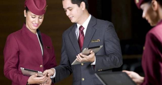 Qatar Airways cabin crew recruitment photos for UK candidates