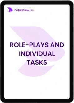 individual tasks and recruitment role plays for cabin crew recruitment candidates. How to become a flight attendant? Go through all CabinCrew.uk tasks and pass airline recruitment - flight attendant job cabin crew assessment center emirates open day